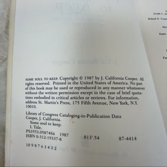 “Some Soul to Keep” by J. California Cooper Paperback Book - Picture 2 of 3